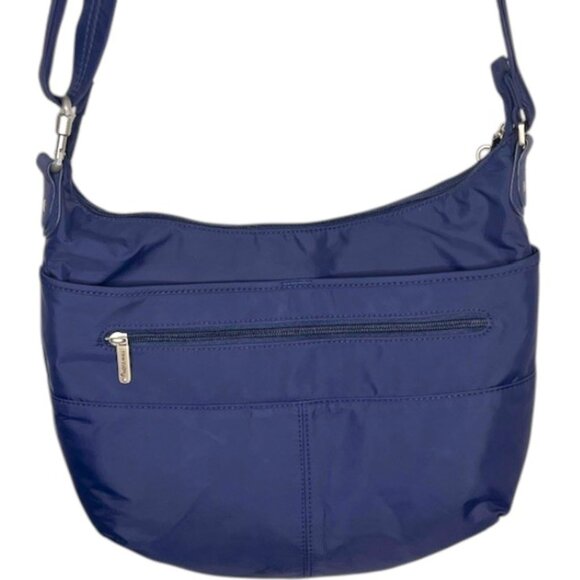 Travelon Anti-Theft Crossbody RFID Travel Bag - Navy - 11"h x 14"w x 2”d - Picture 1 of 11
